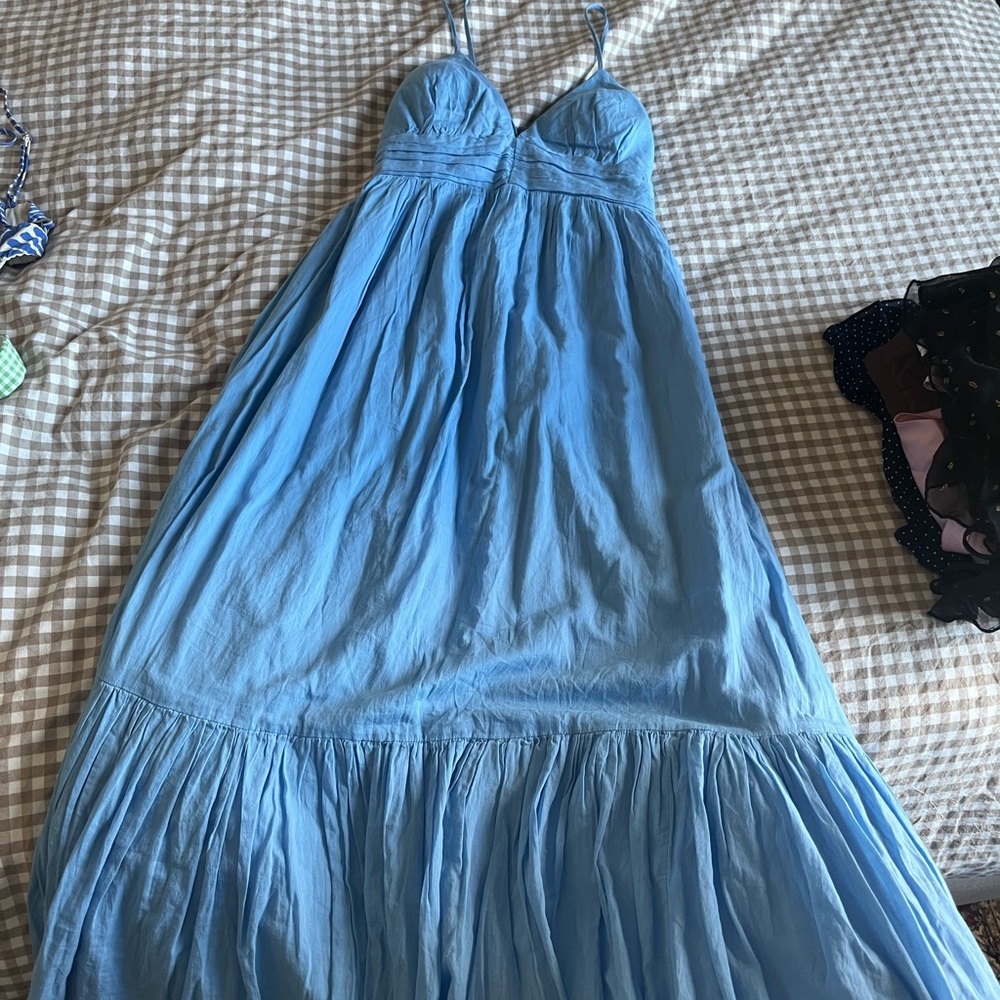 Abercrombie & Fitch Light Blue Maxi Dress